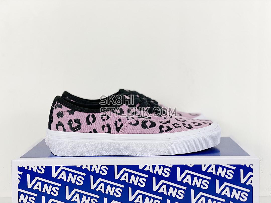 Vans Authentic VLT LX Velvet Mens Womens - Mauve Leopard/Black VN0A4CS48GB1 Shoes