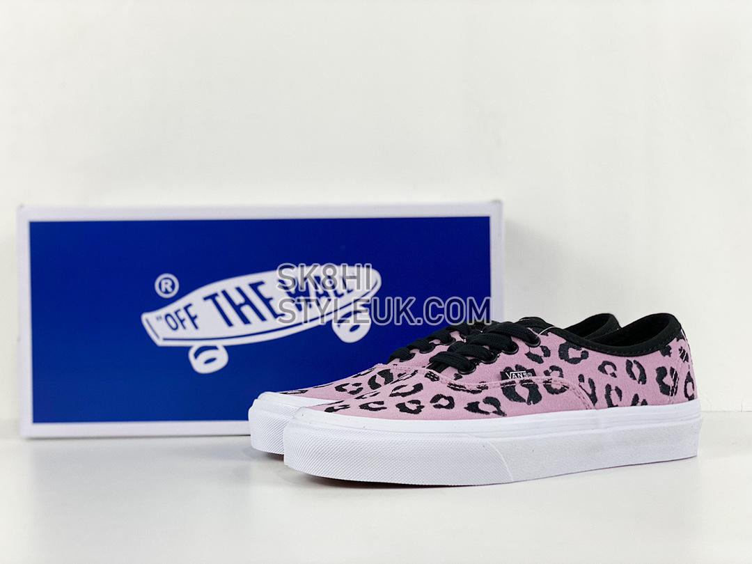 Vans Authentic VLT LX Velvet Mens Womens - Mauve Leopard/Black VN0A4CS48GB1 Shoes