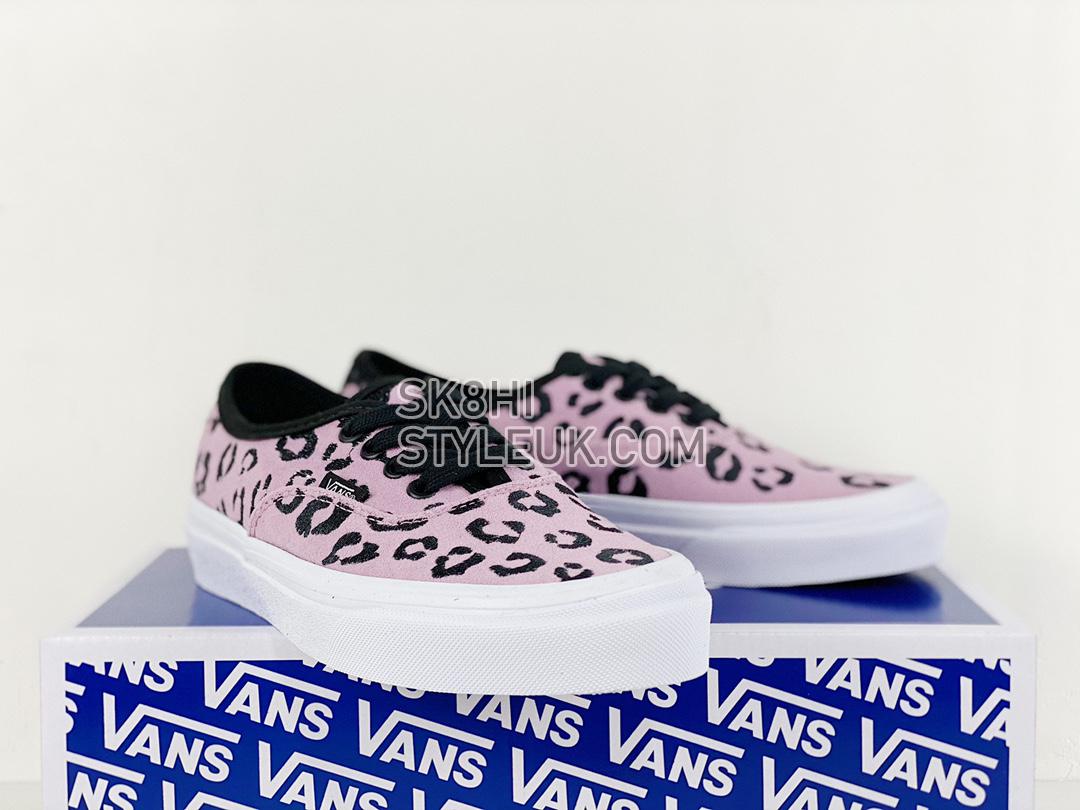 Vans Authentic VLT LX Velvet Mens Womens - Mauve Leopard/Black VN0A4CS48GB1 Shoes