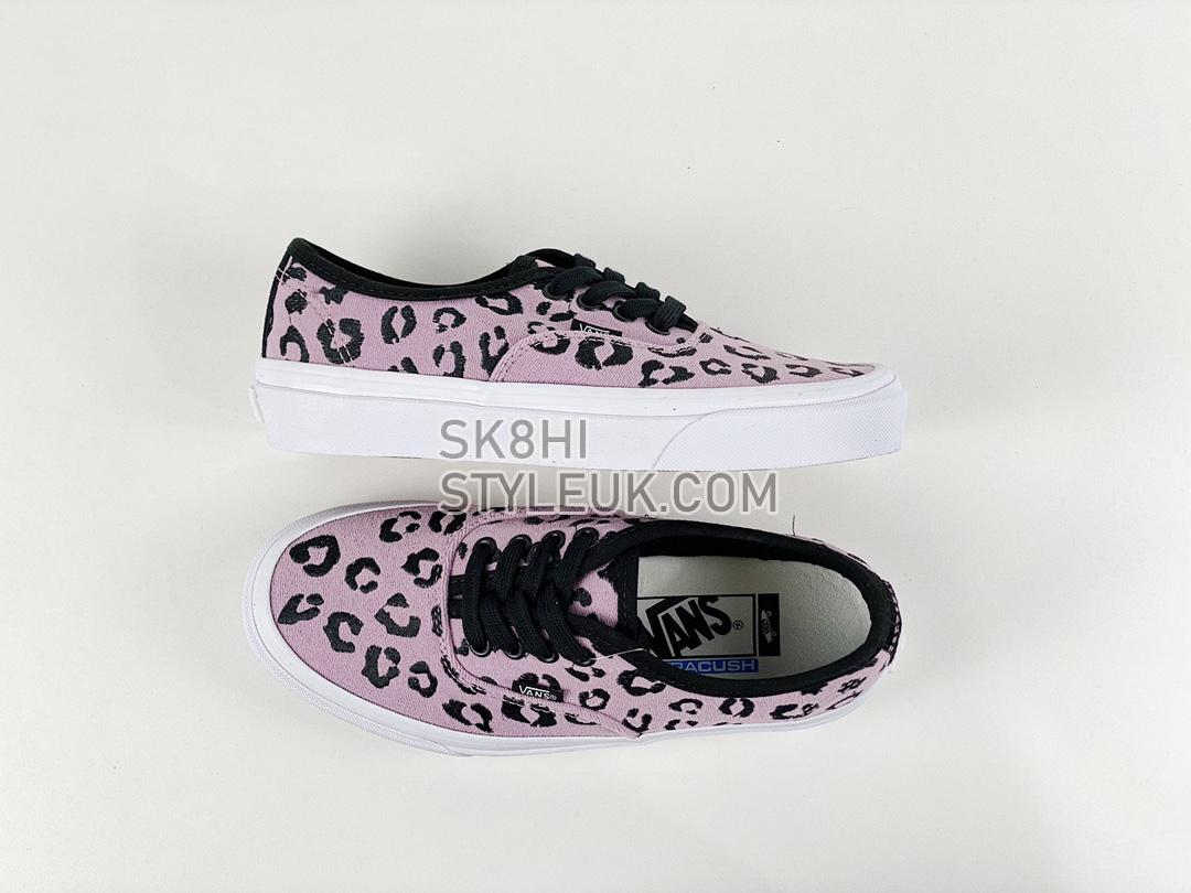 Vans Authentic VLT LX Velvet Mens Womens - Mauve Leopard/Black VN0A4CS48GB1 Shoes