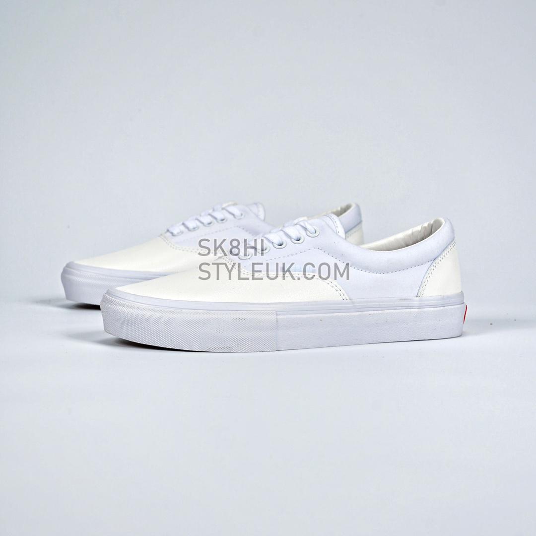 Vans Era Leather Skate Mens Womens - White/Cream VN0A5FC9WWW Shoes