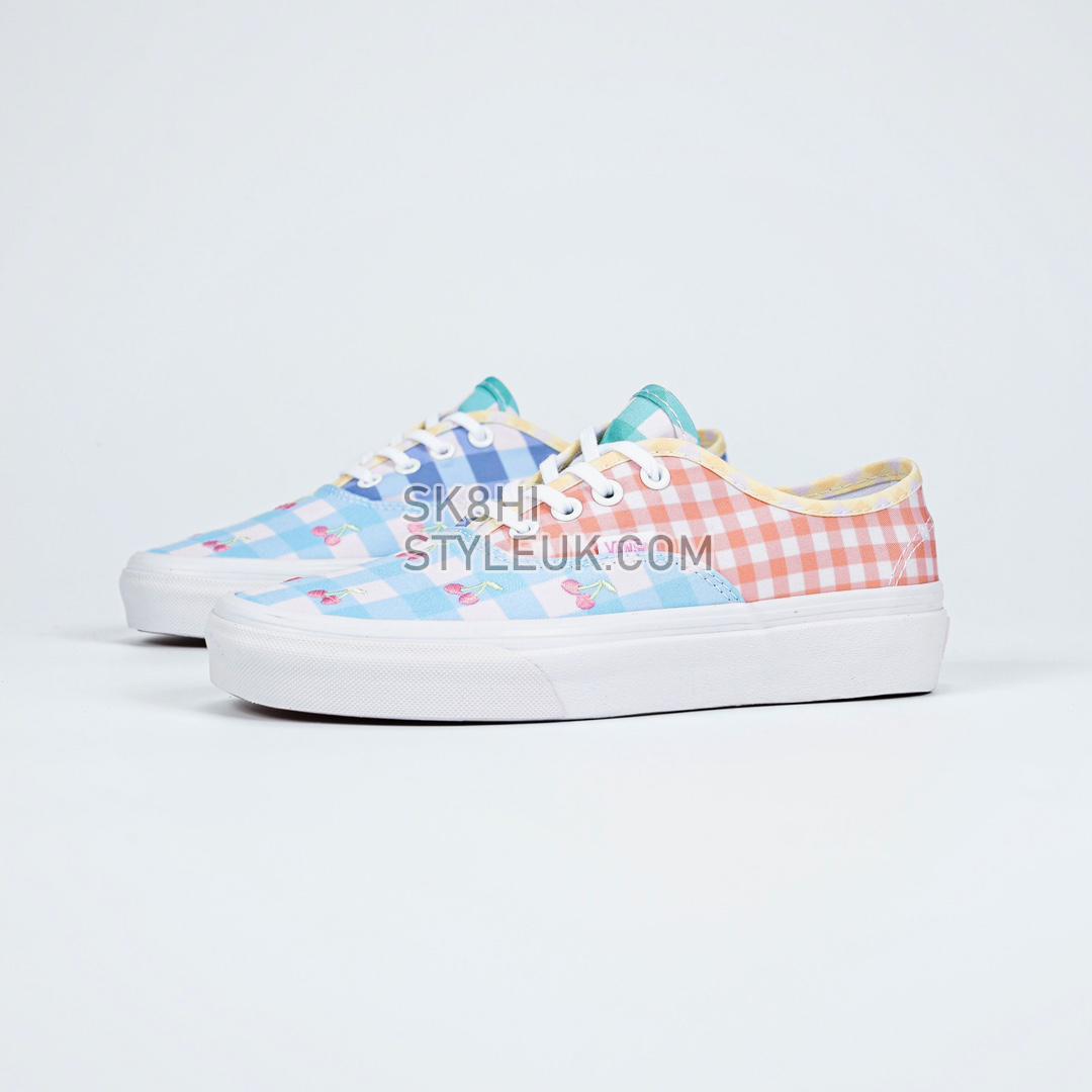 Vans Authentic Gingham Block Mens Womens - Blue/Pink/Yellow VN0A5KRDASX Shoes