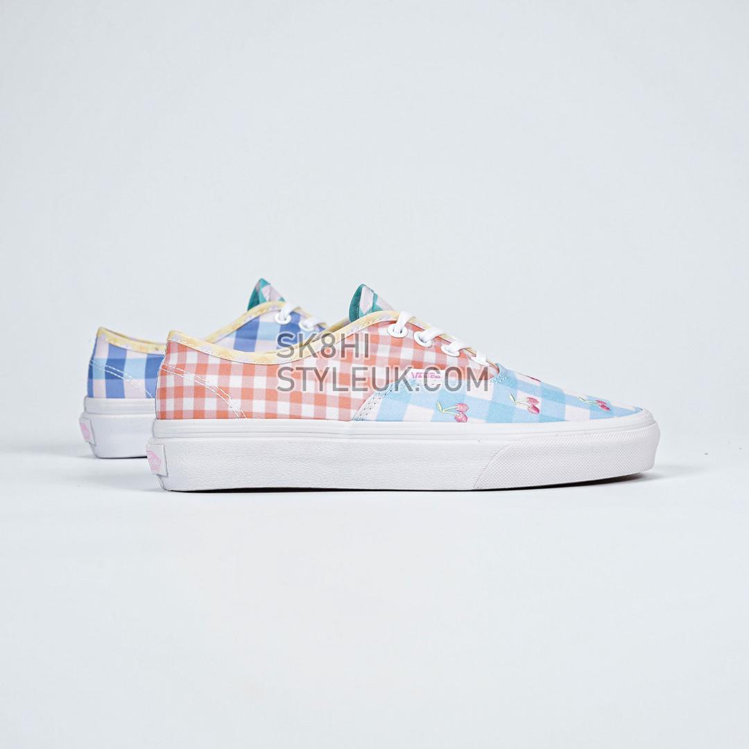 Vans Authentic Gingham Block Mens Womens - Blue/Pink/Yellow VN0A5KRDASX Shoes