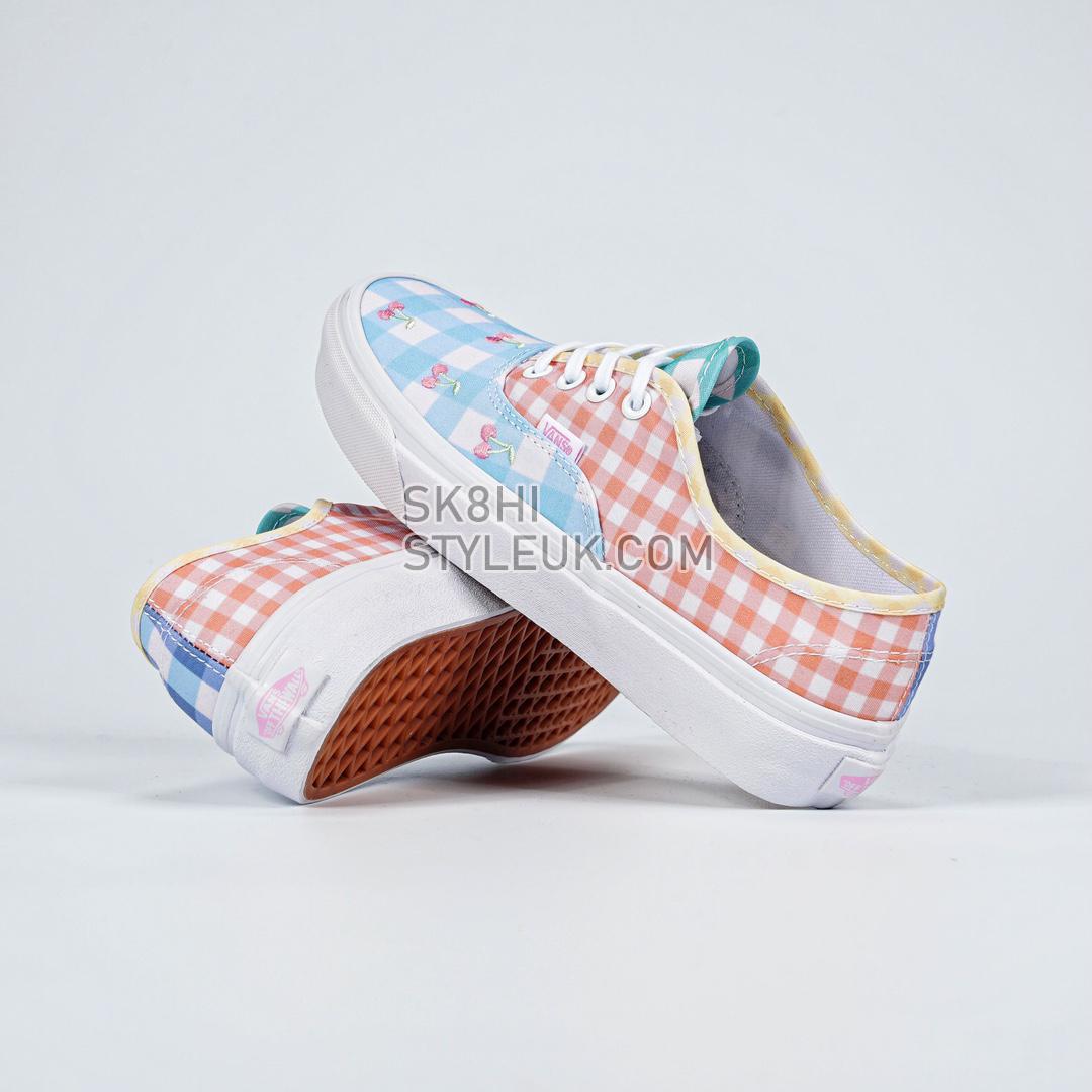 Vans Authentic Gingham Block Mens Womens - Blue/Pink/Yellow VN0A5KRDASX Shoes