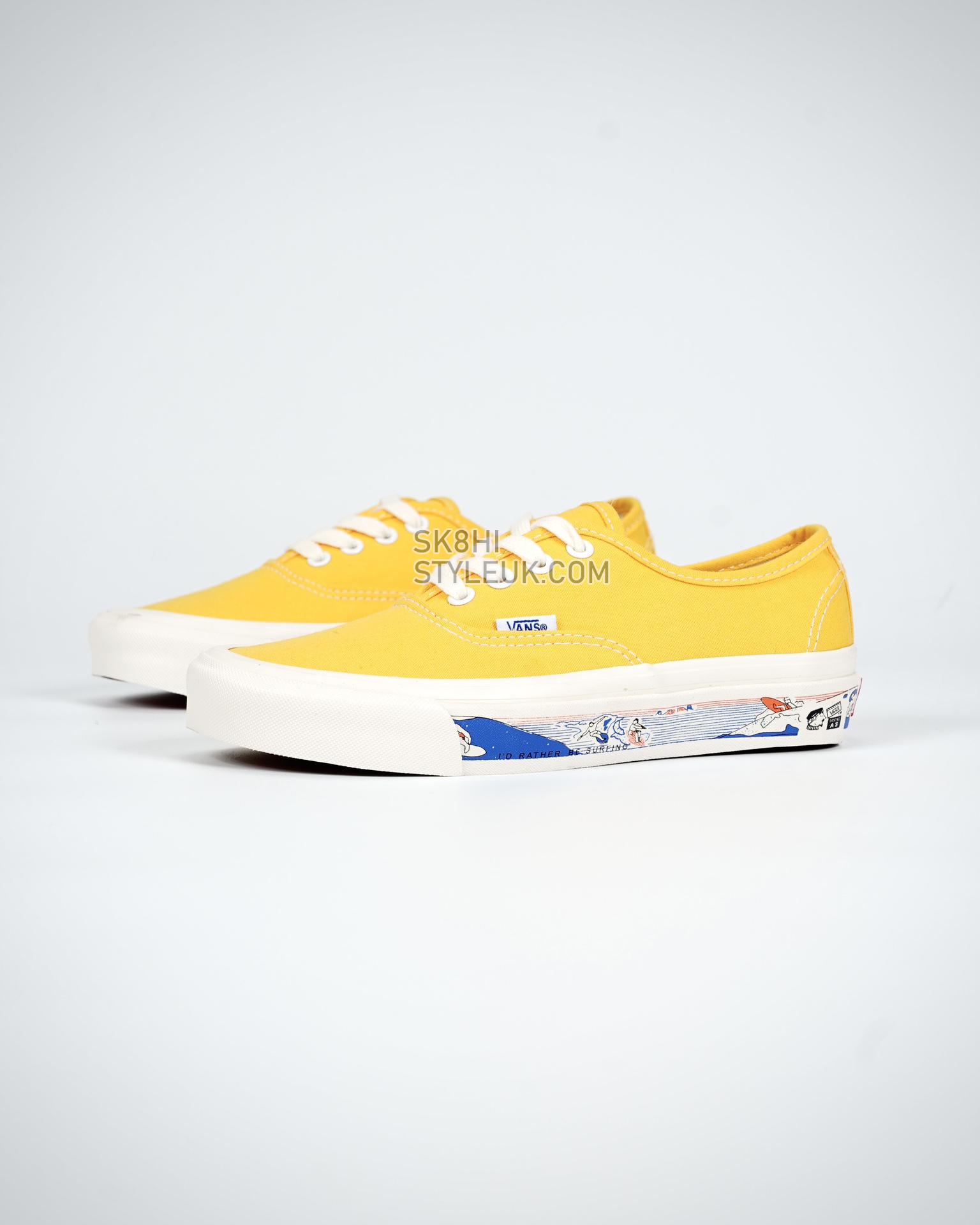 Authentic 44 DX Anaheim Factory Mens Womens - Yellow/Scene Aw VN0A54F241Q Shoes