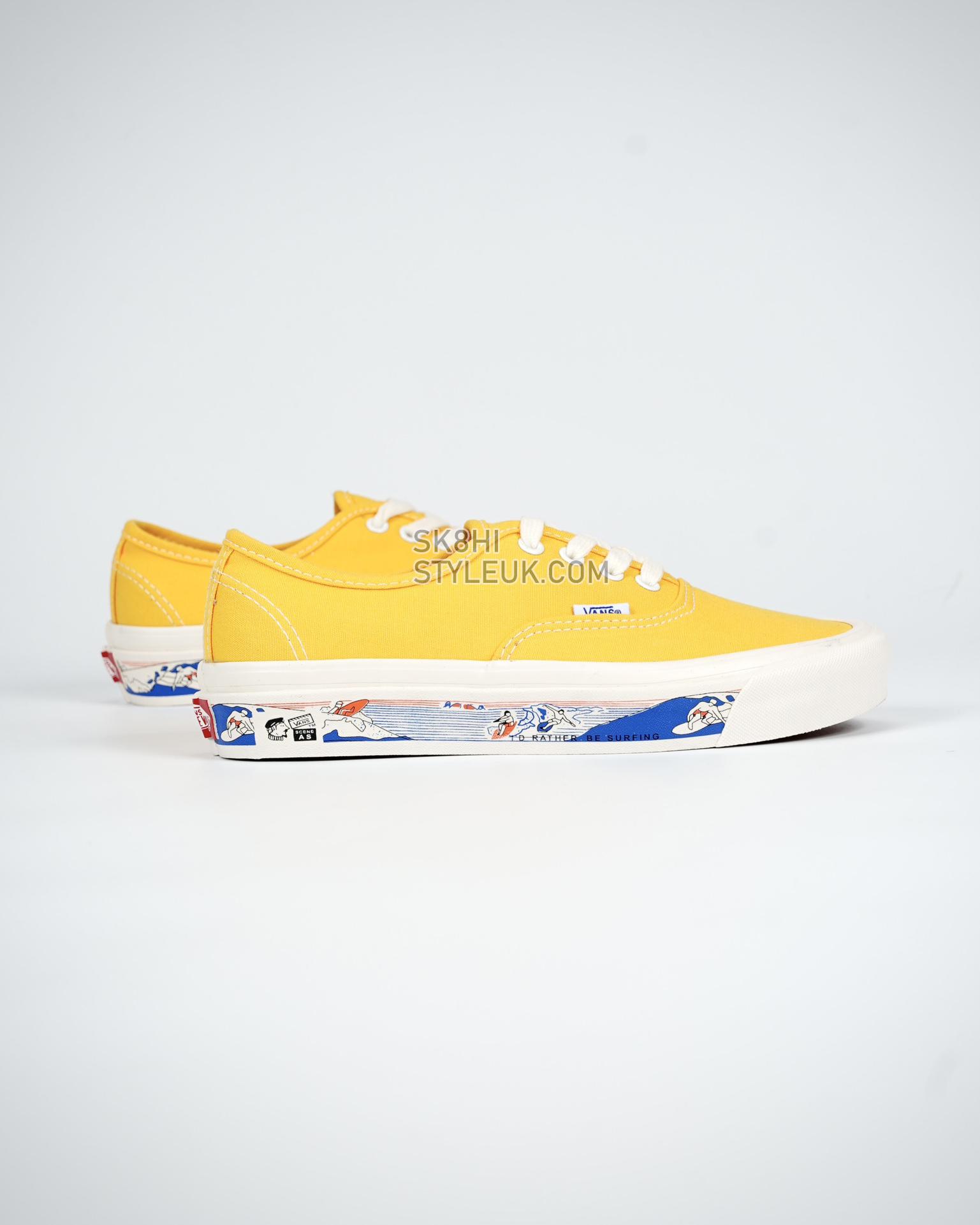 Authentic 44 DX Anaheim Factory Mens Womens - Yellow/Scene Aw VN0A54F241Q Shoes