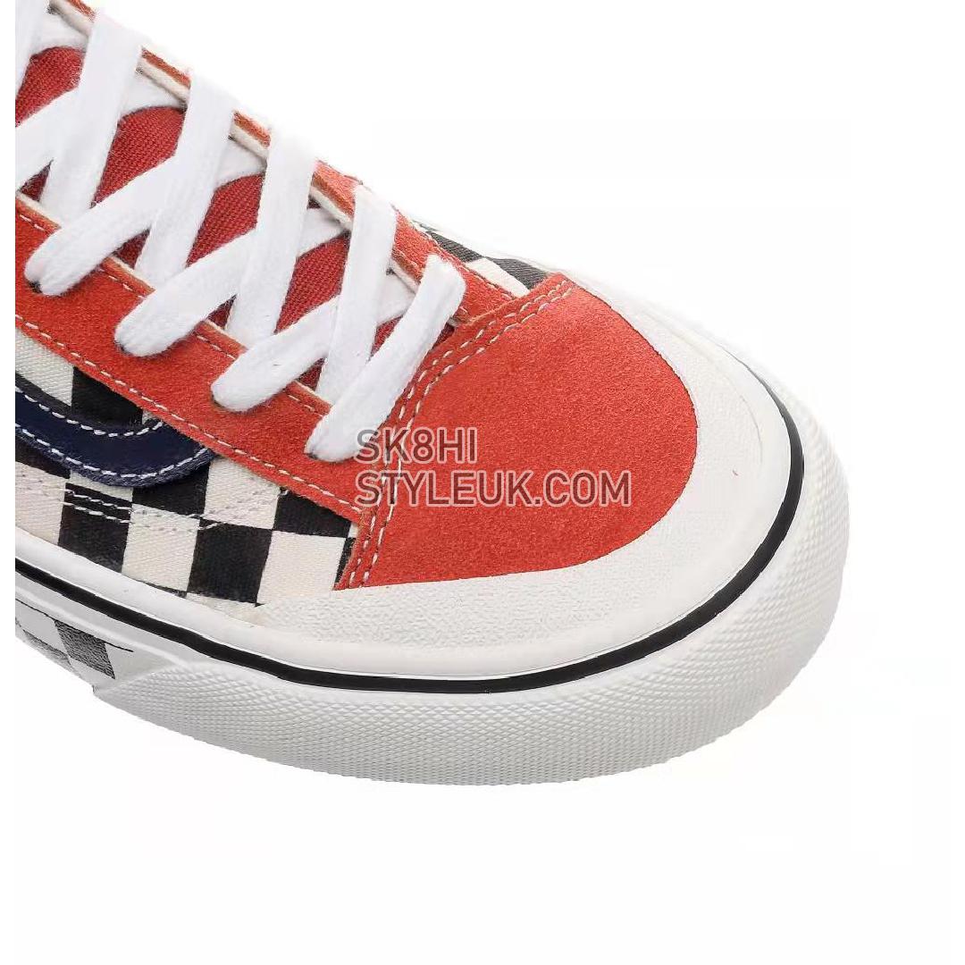 Vans Style 36 Sf Two Tone Salt Wash Checkerboard Mens Womens - Burnt Brick/Marshmallow VN0A3ZCJXMV-1 Shoes