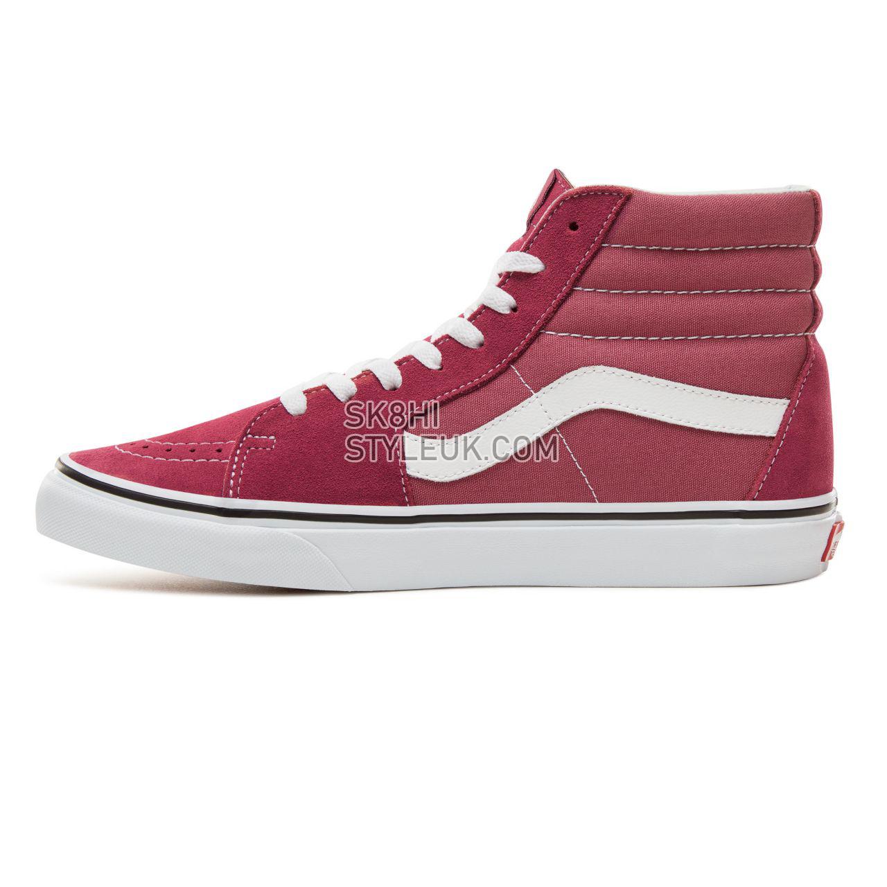 Vans Color Theory Sk8-Hi Classic (Unisex) Mens Womens - Dry Rose/True White VA38GEU64 Shoes