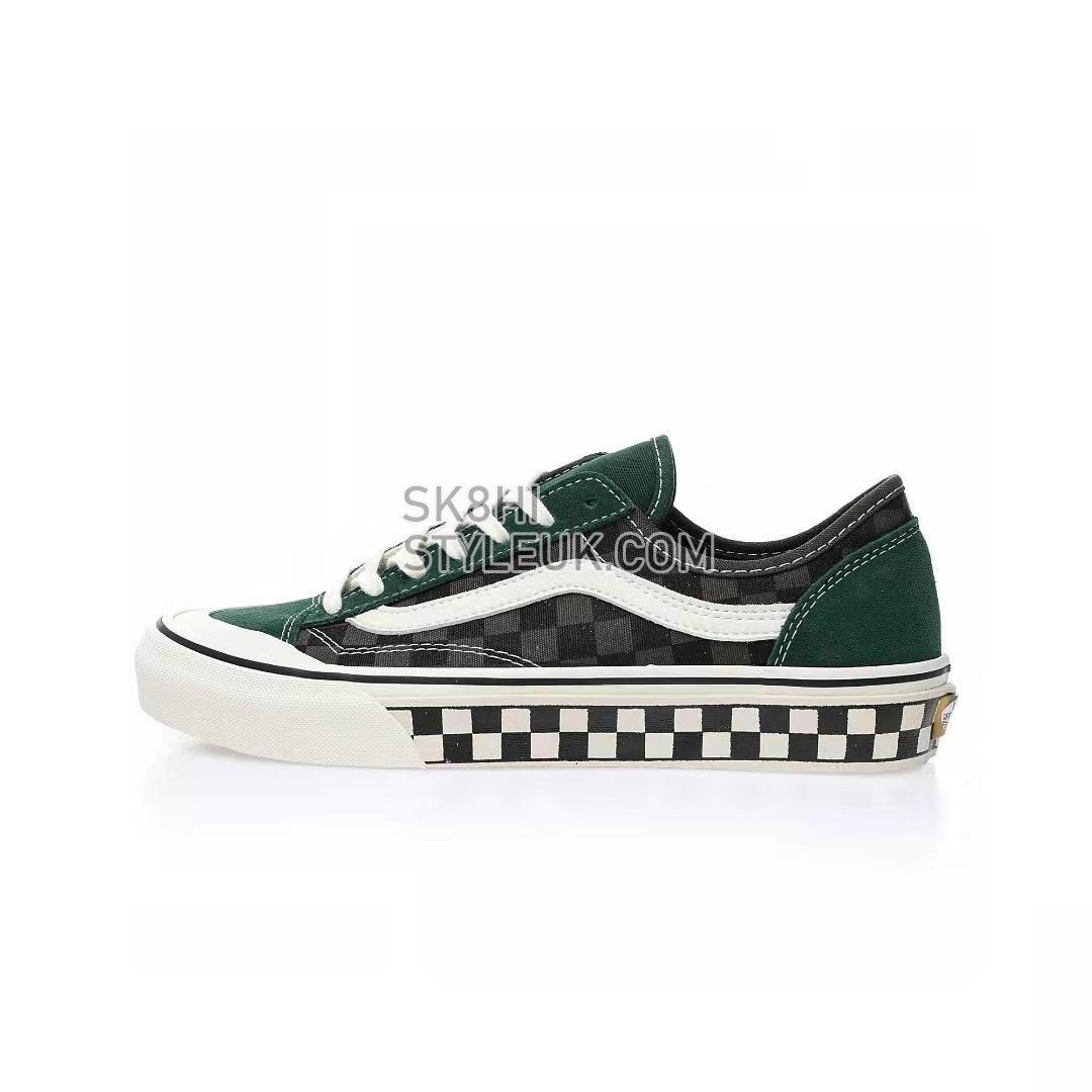 Vans Style 136 VR3 Checkerboard Mens Womens - Green/Black/White VN0A4BX9ACW Shoes