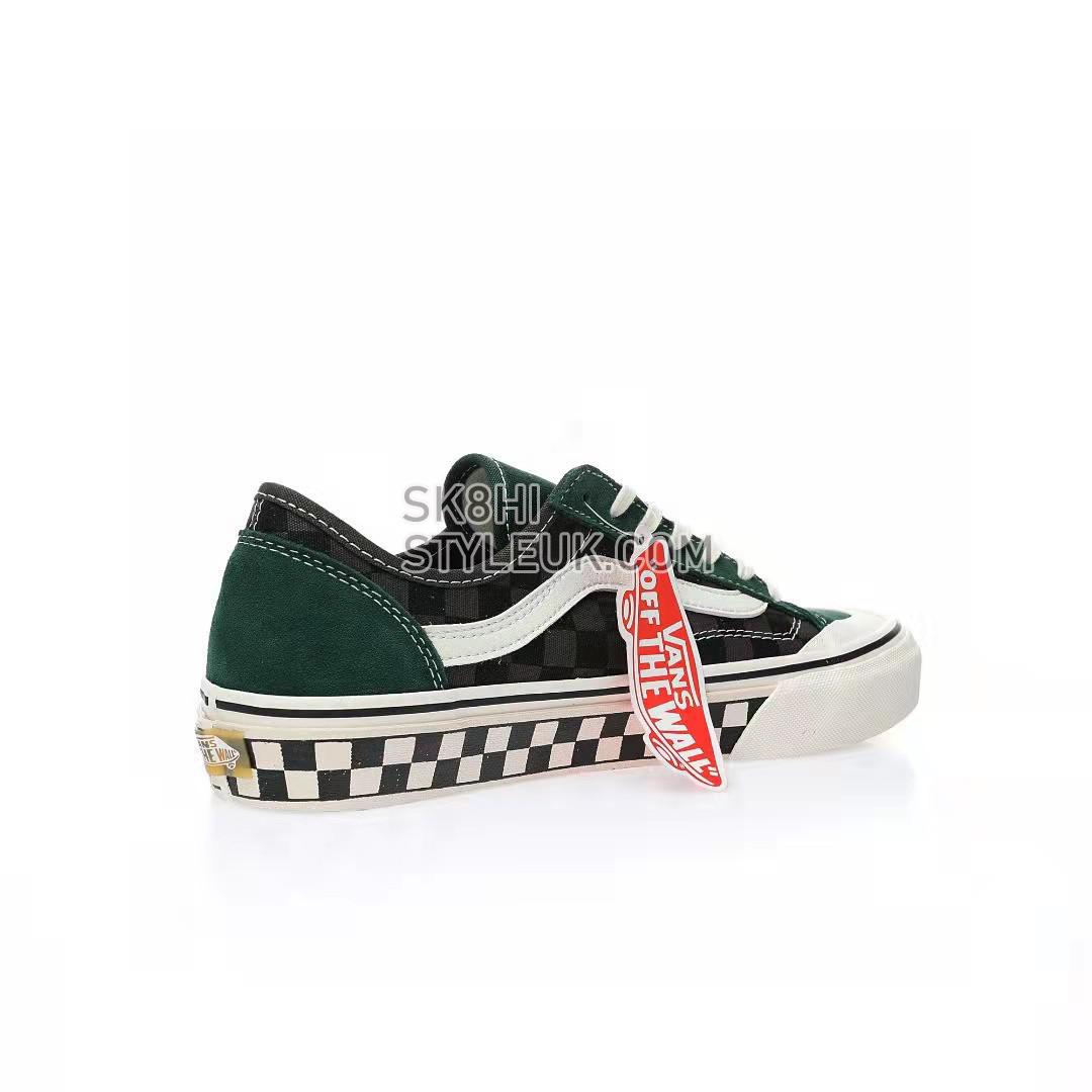 Vans Style 136 VR3 Checkerboard Mens Womens - Green/Black/White VN0A4BX9ACW Shoes