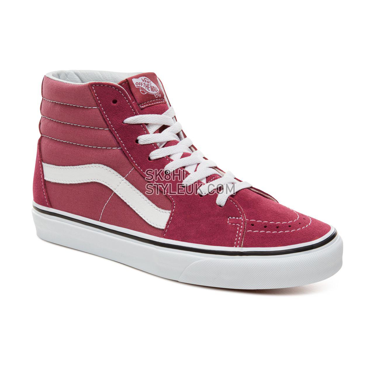 Vans Color Theory Sk8-Hi Classic (Unisex) Mens Womens - Dry Rose/True White VA38GEU64 Shoes