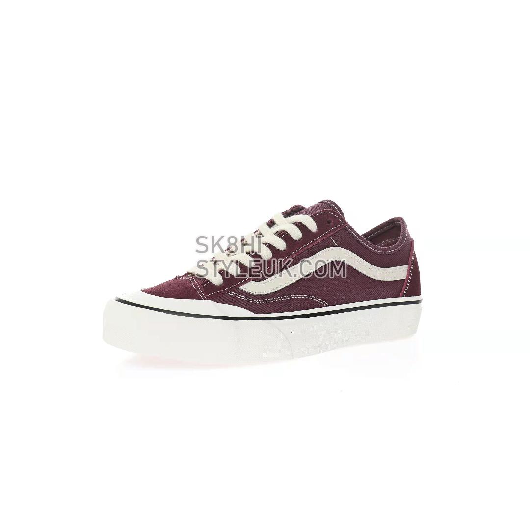 Vans Style 136 Decon VR3 Mens Womens - Burgundy/White VN0A4BX9BRG Shoes