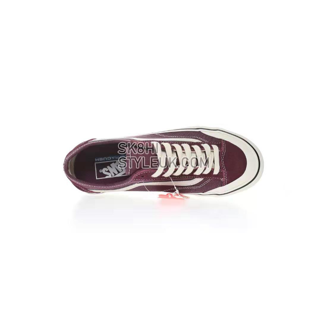 Vans Style 136 Decon VR3 Mens Womens - Burgundy/White VN0A4BX9BRG Shoes