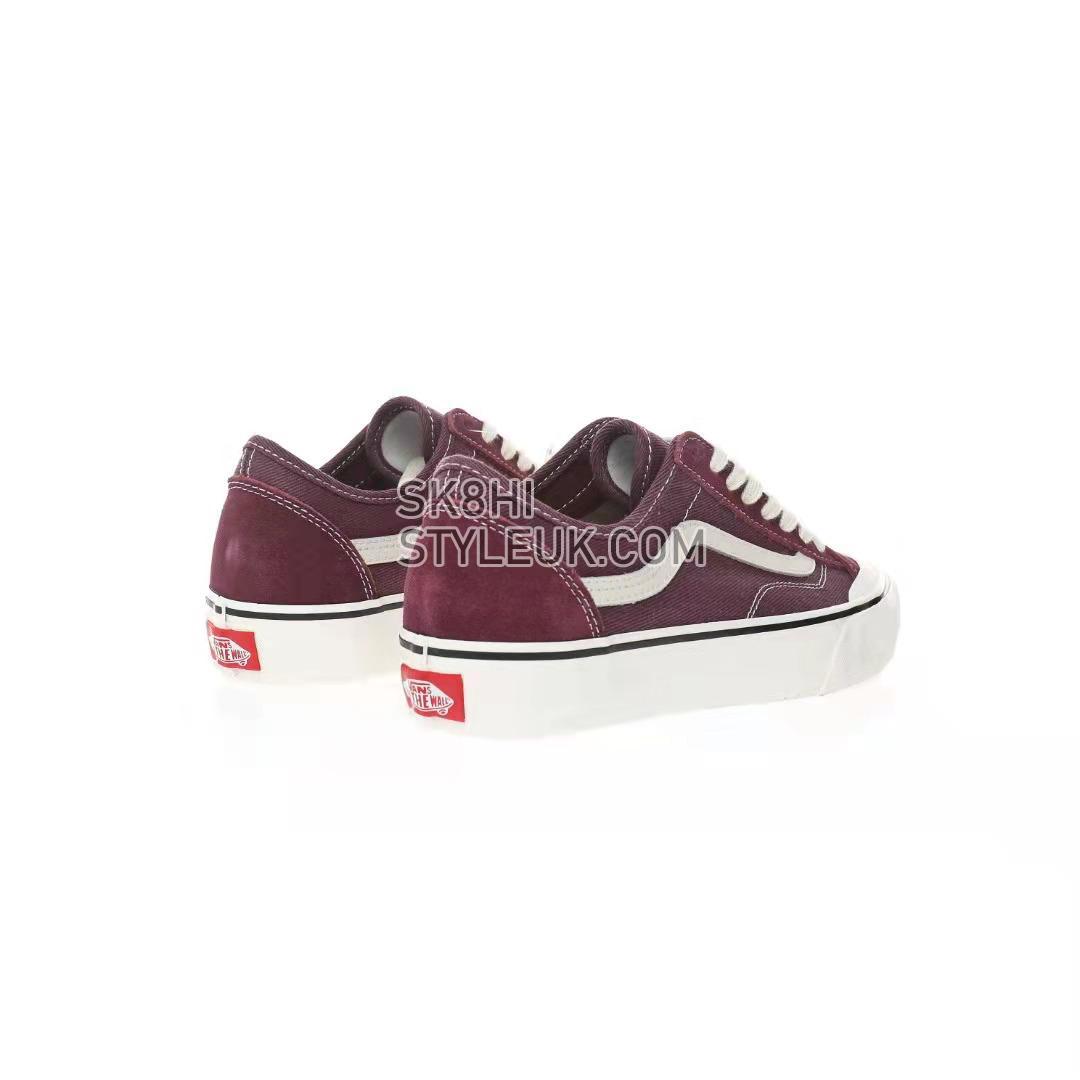 Vans Style 136 Decon VR3 Mens Womens - Burgundy/White VN0A4BX9BRG Shoes