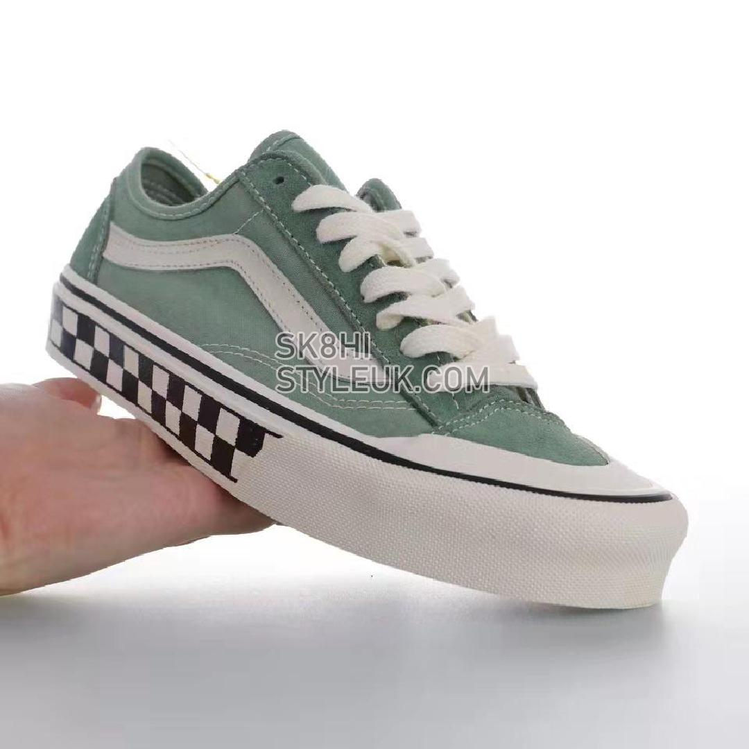 Vans Style 36 Decon SF Salt Wash Mens Womens - Hedge Green/Antique White VN0A3MVL0DR Shoes