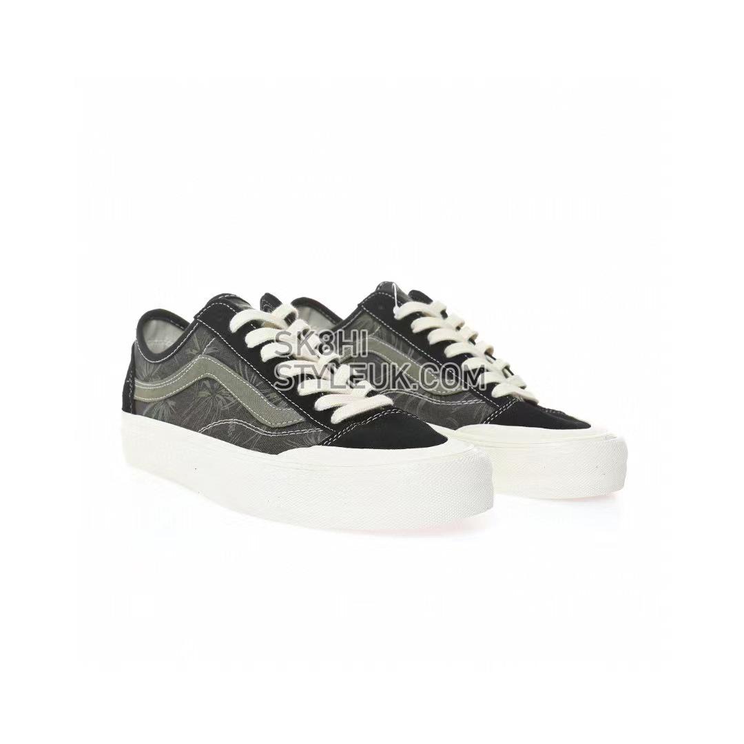 Vans Style 36 Decon SF Eco Theory - Black Palm Mens Womens - Black/Marshmallow/Green VN0A5HYRB98 Shoes