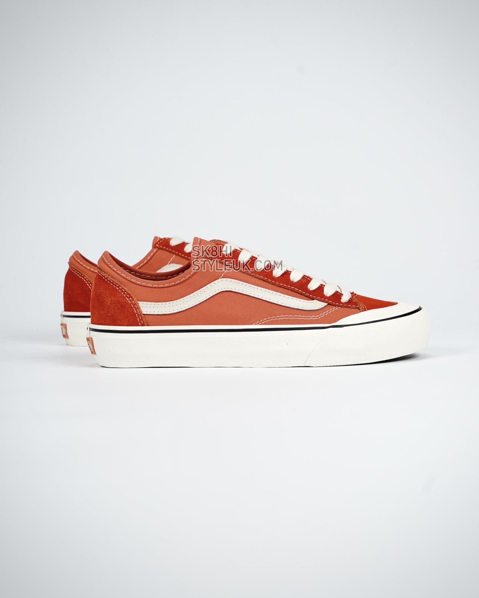 Vans Style 136 VR3 Mens Womens - Red/White VN0A4BX9GWP Shoes