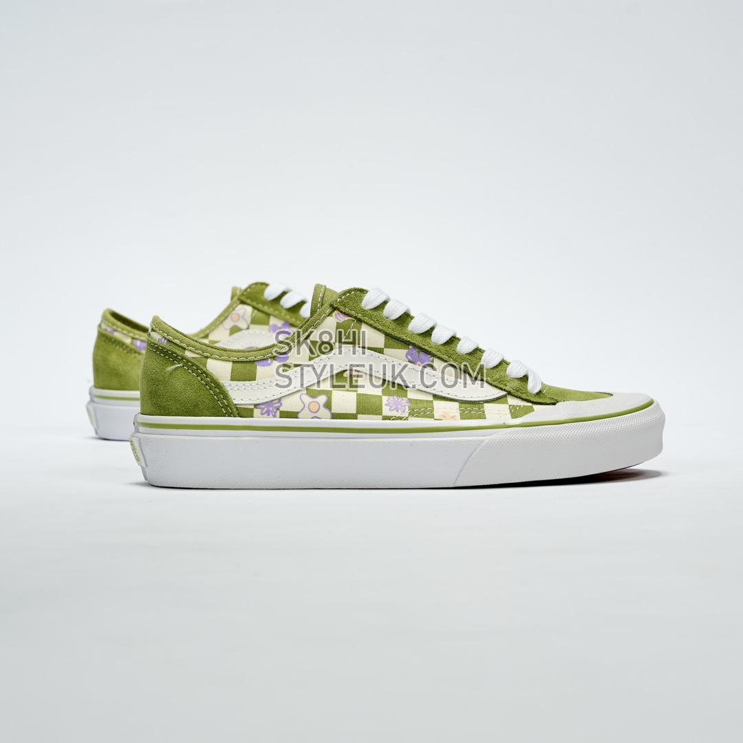 Vans Wallpaper Style 36 Decon SF Checkered Floral Mens Womens - Green/White VN0A5KS9CCF-1 Shoes