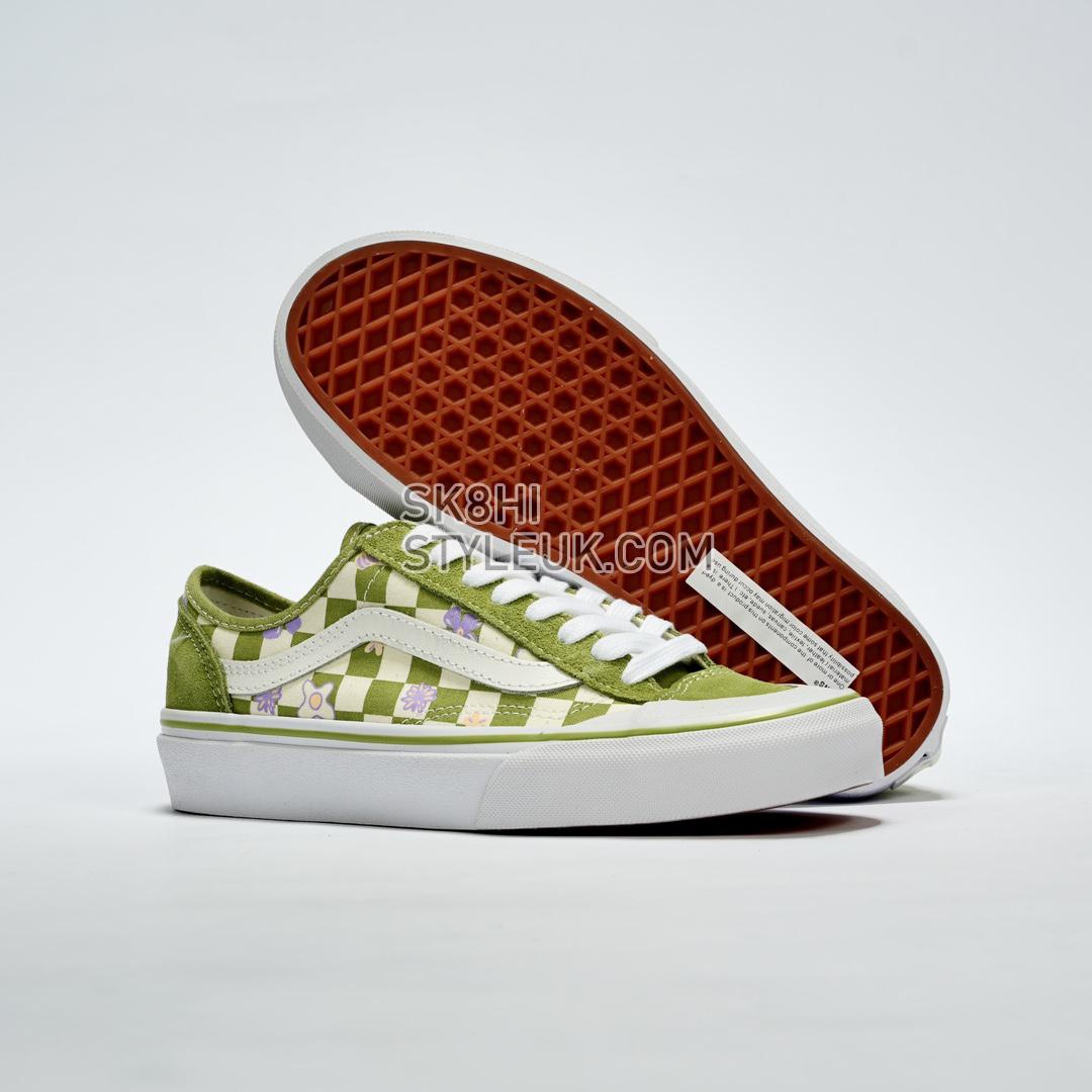 Vans Wallpaper Style 36 Decon SF Checkered Floral Mens Womens - Green/White VN0A5KS9CCF-1 Shoes