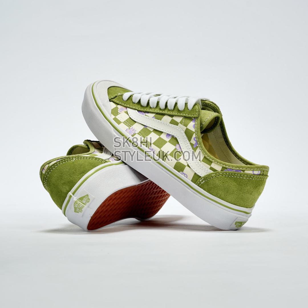 Vans Wallpaper Style 36 Decon SF Checkered Floral Mens Womens - Green/White VN0A5KS9CCF-1 Shoes