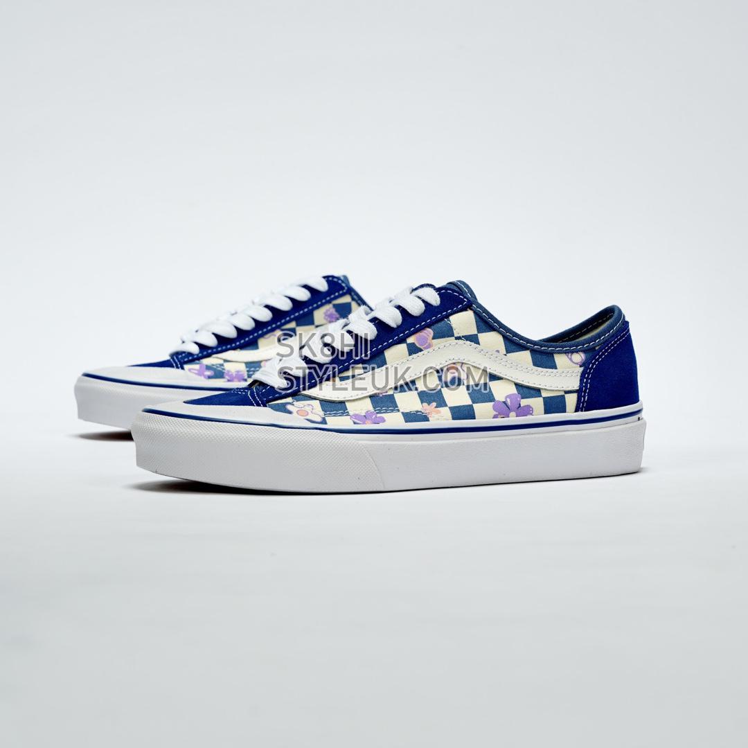 Vans Wallpaper Style 36 Decon SF Checkered Floral Mens Womens - Blue/White VN0A5KS9CCG-1 Shoes