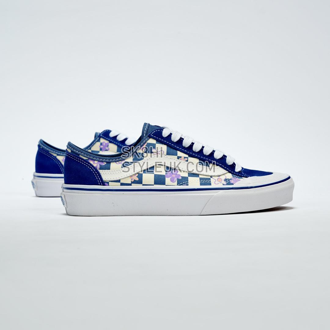 Vans Wallpaper Style 36 Decon SF Checkered Floral Mens Womens - Blue/White VN0A5KS9CCG-1 Shoes