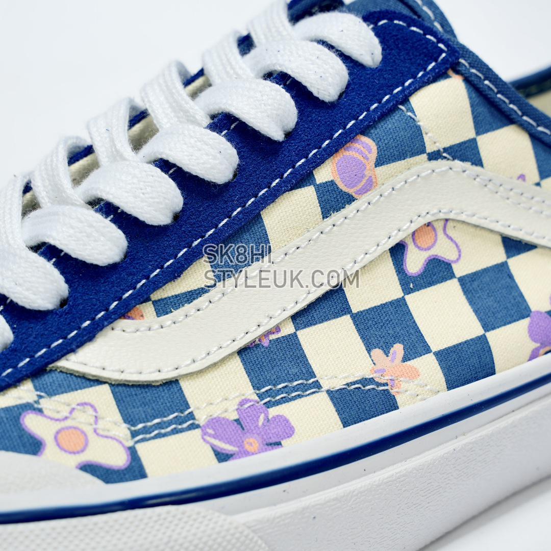 Vans Wallpaper Style 36 Decon SF Checkered Floral Mens Womens - Blue/White VN0A5KS9CCG-1 Shoes