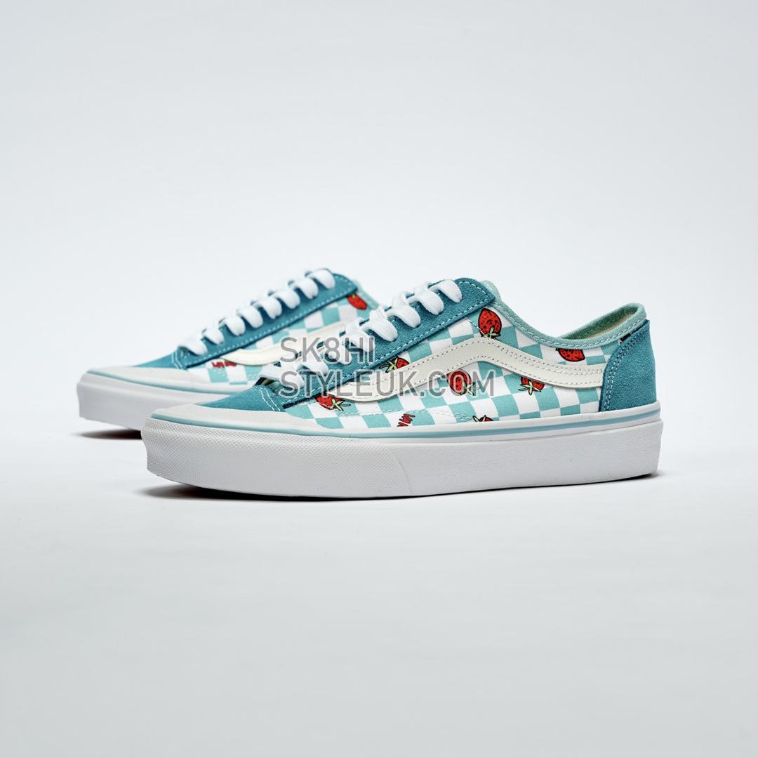 Vans Wallpaper Style 36 Decon SF Checkered Strawberry Mens Womens - Green/White VN0A5KS9LTB-1 Shoes