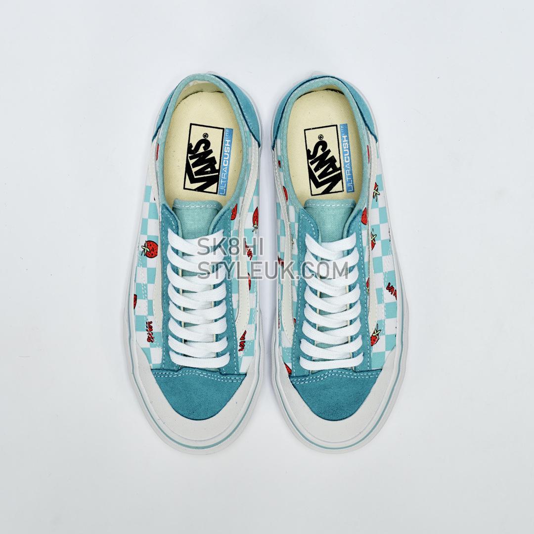 Vans Wallpaper Style 36 Decon SF Checkered Strawberry Mens Womens - Green/White VN0A5KS9LTB-1 Shoes