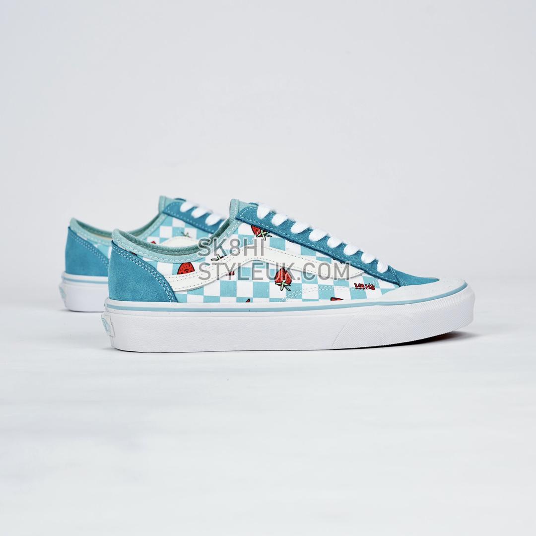 Vans Wallpaper Style 36 Decon SF Checkered Strawberry Mens Womens - Green/White VN0A5KS9LTB-1 Shoes