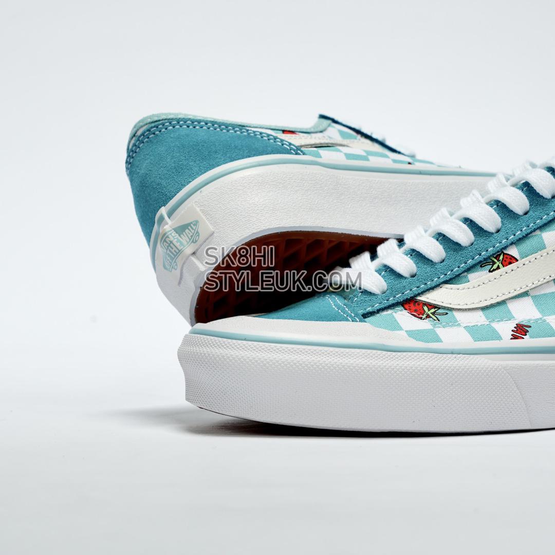 Vans Wallpaper Style 36 Decon SF Checkered Strawberry Mens Womens - Green/White VN0A5KS9LTB-1 Shoes