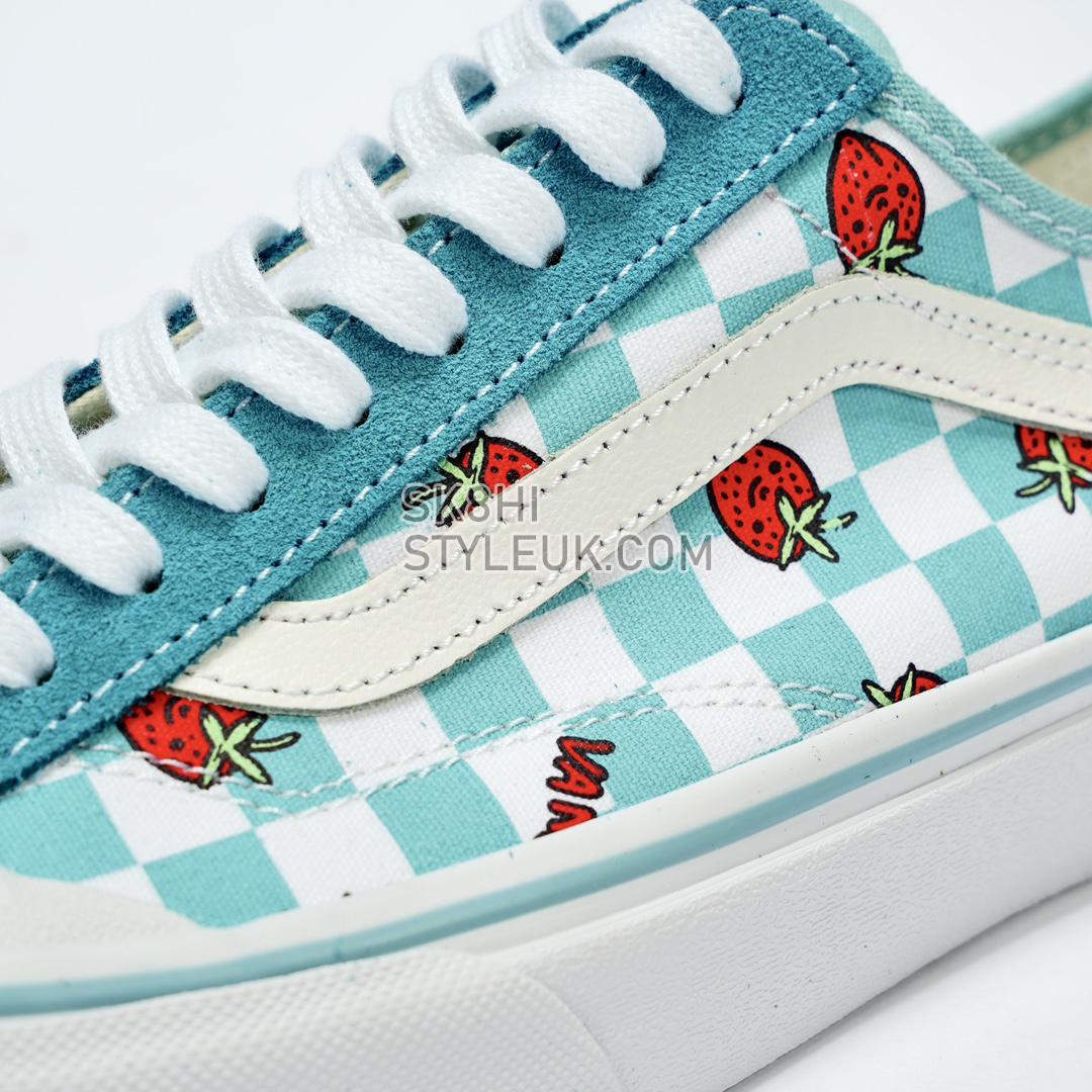 Vans Wallpaper Style 36 Decon SF Checkered Strawberry Mens Womens - Green/White VN0A5KS9LTB-1 Shoes