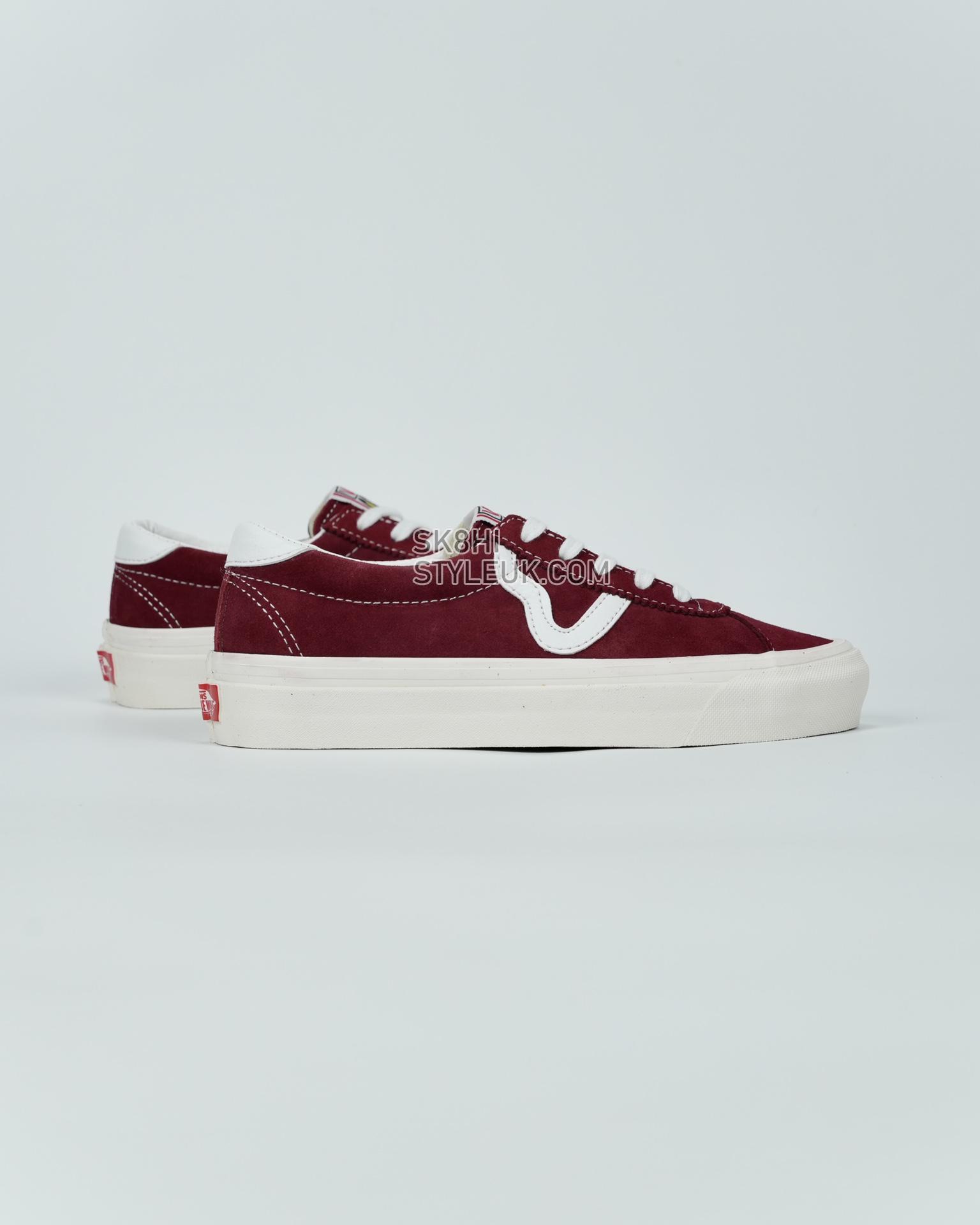 Vans Style 73 DX OG Mens Womens - Burgundy/White VN0A3WLQQA6 Shoes