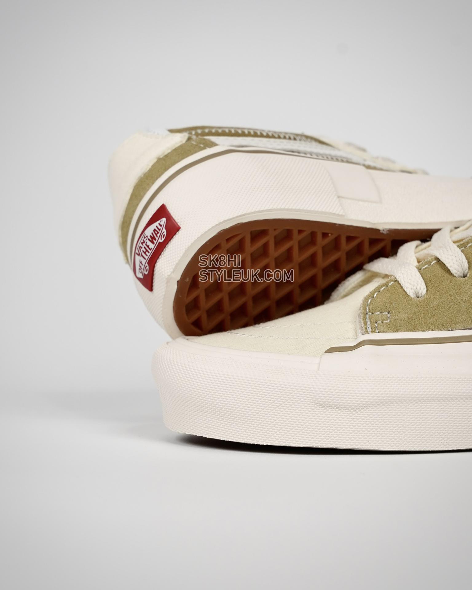 Vans Sk8-Low Reconstruct Mens Womens - Baige/White VN0009QSCNI Shoes