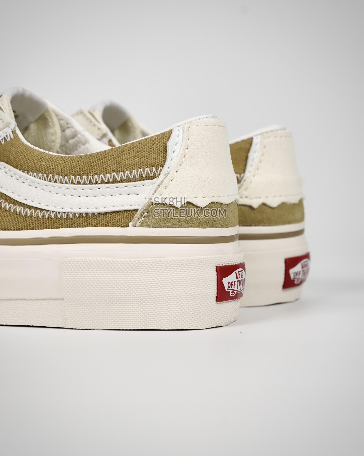 Vans Sk8-Low Reconstruct Mens Womens - Baige/White VN0009QSCNI Shoes