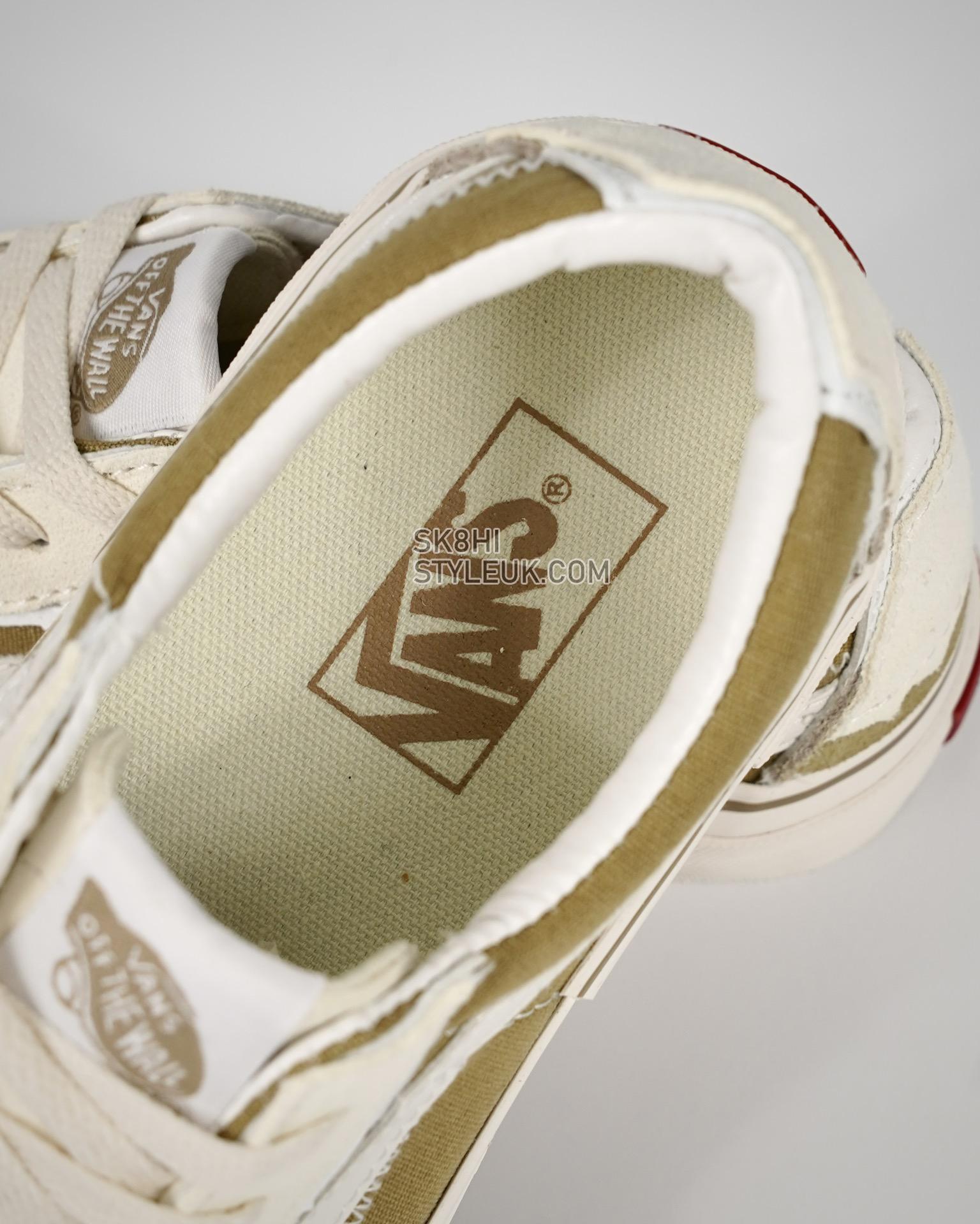 Vans Sk8-Low Reconstruct Mens Womens - Baige/White VN0009QSCNI Shoes