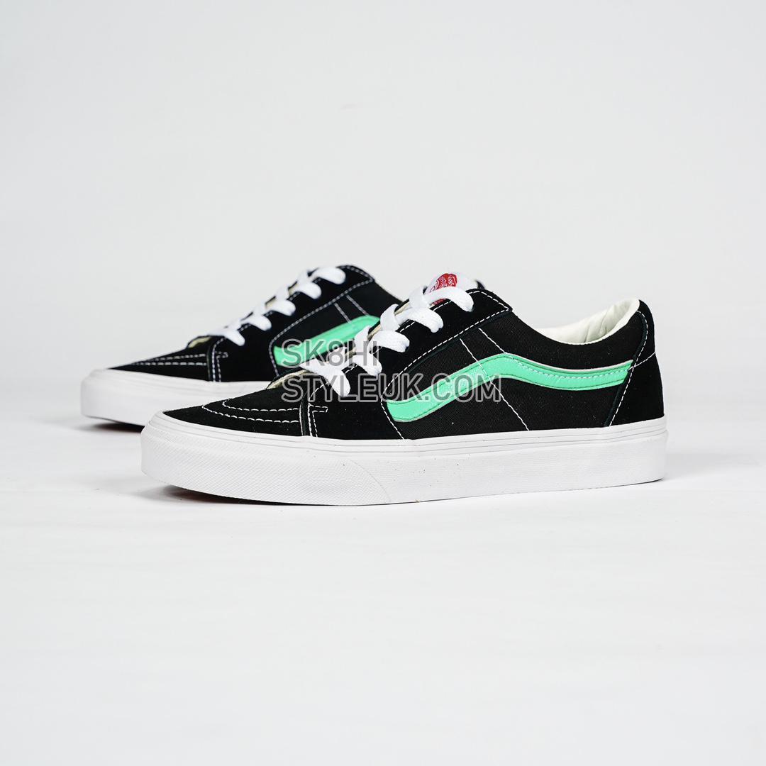 Vans Skate Sk8-Low Mens Womens - Black/Waterfall VN0A3WM34FV-1 Shoes