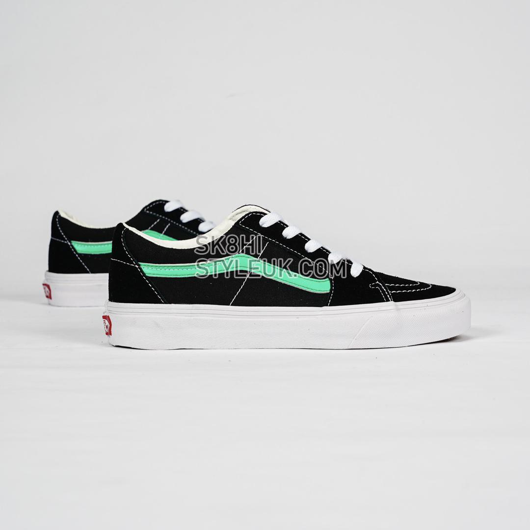 Vans Skate Sk8-Low Mens Womens - Black/Waterfall VN0A3WM34FV-1 Shoes