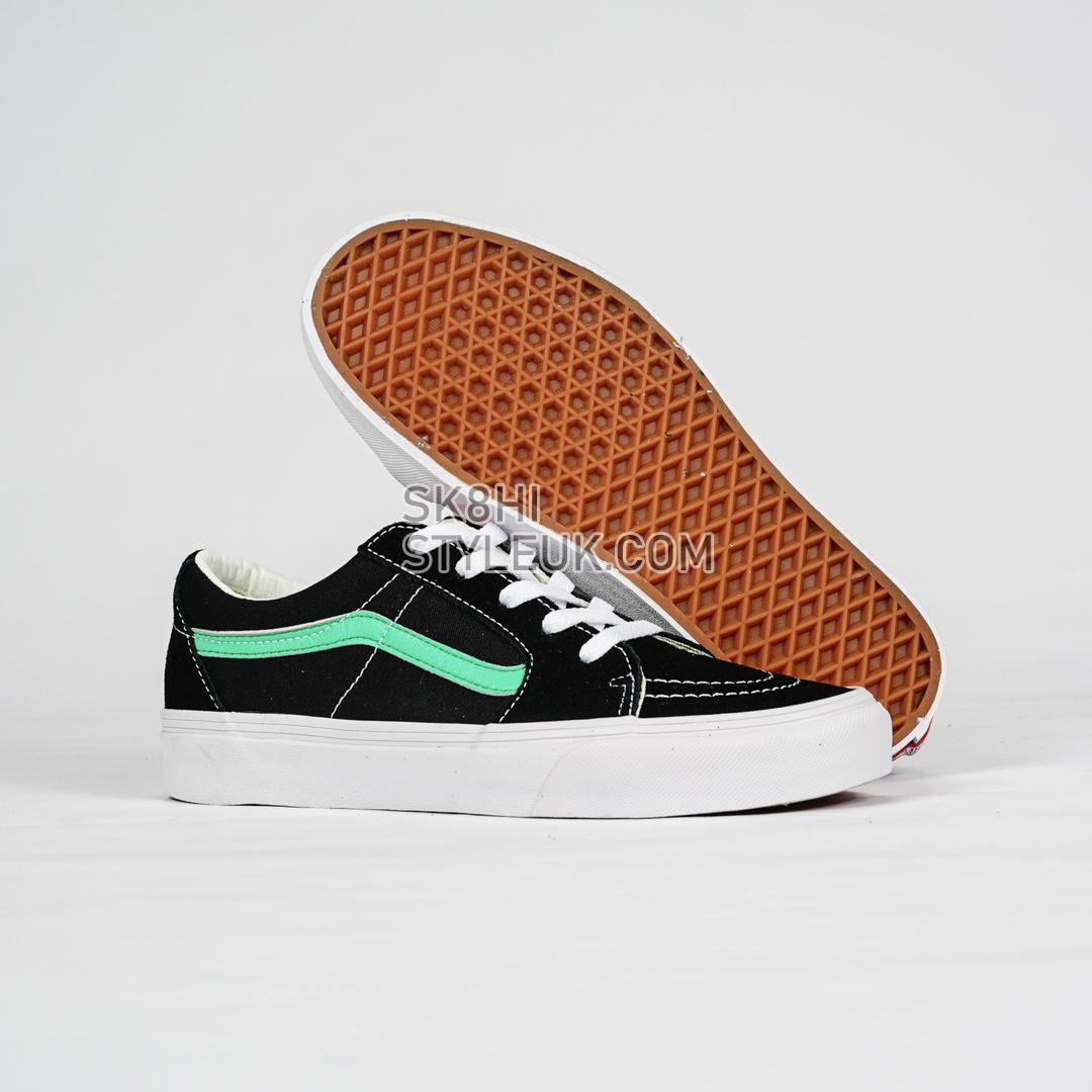 Vans Skate Sk8-Low Mens Womens - Black/Waterfall VN0A3WM34FV-1 Shoes