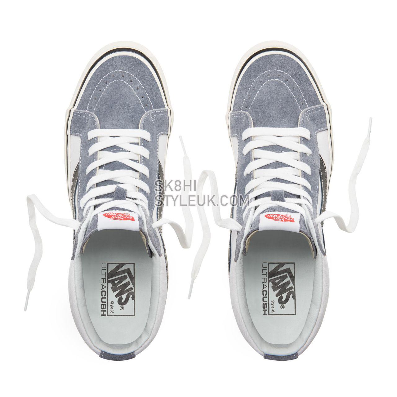 Vans Anaheim Factory Sk8-Hi 38 Dx Classic Mens Womens - (Anaheim Factory) Og Dark Gray/Og White VN0A38GFUQ1 Shoes