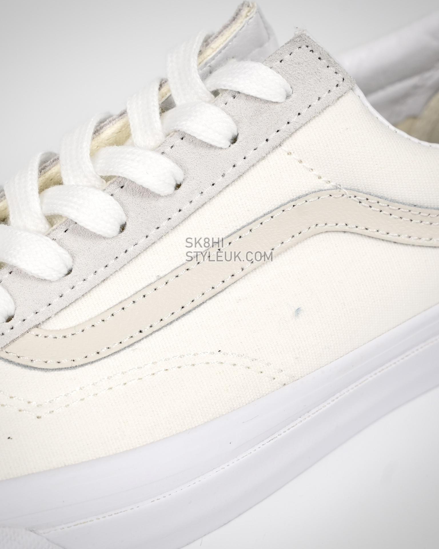 Vans Style 36 Vintage Sport Mens Womens - Classic White/Blanc De Blanc VN0A3DZ3VTB Shoes