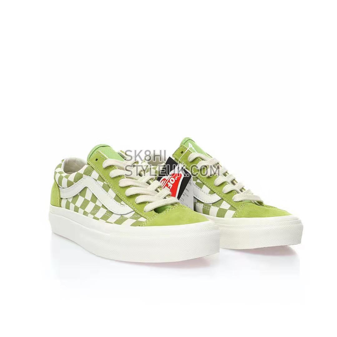 Vans Style 36 Checkerboard Mens Womens - Dark Citron/Green/White VN0A3DZ3986 Shoes