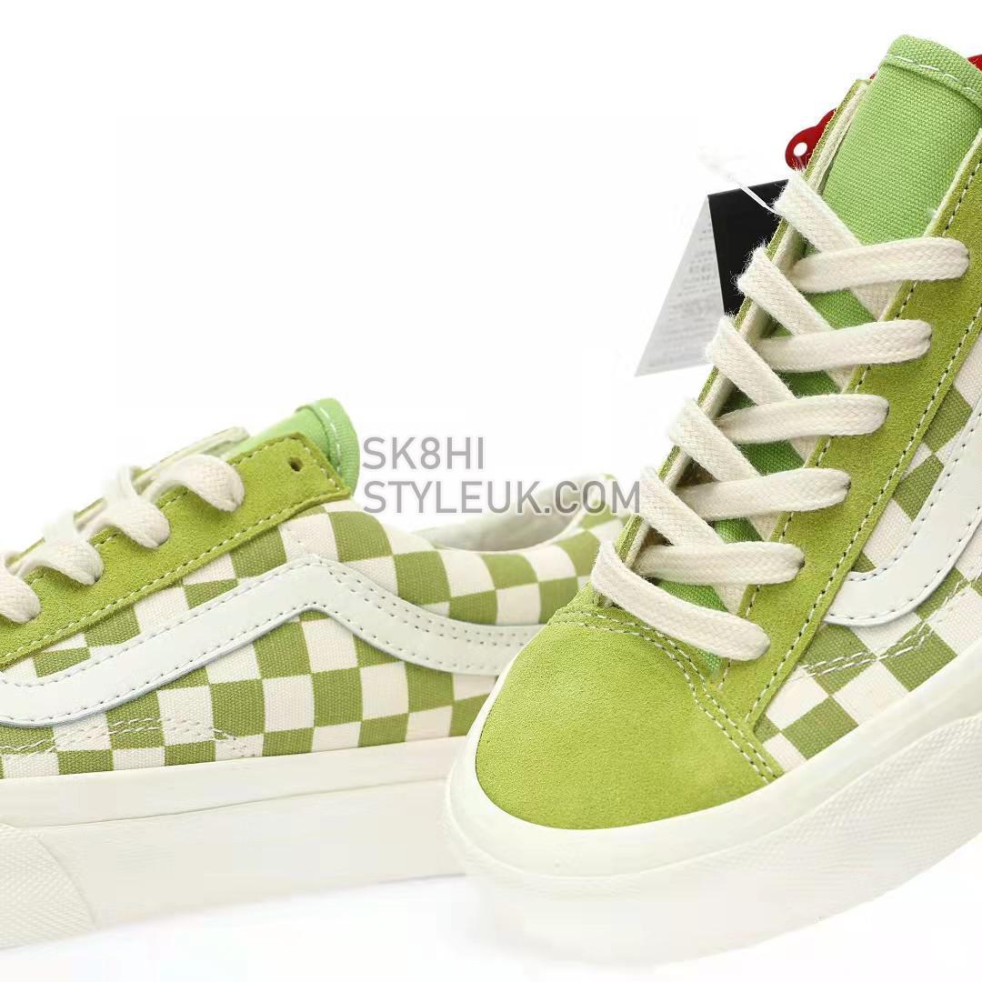 Vans Style 36 Checkerboard Mens Womens - Dark Citron/Green/White VN0A3DZ3986 Shoes