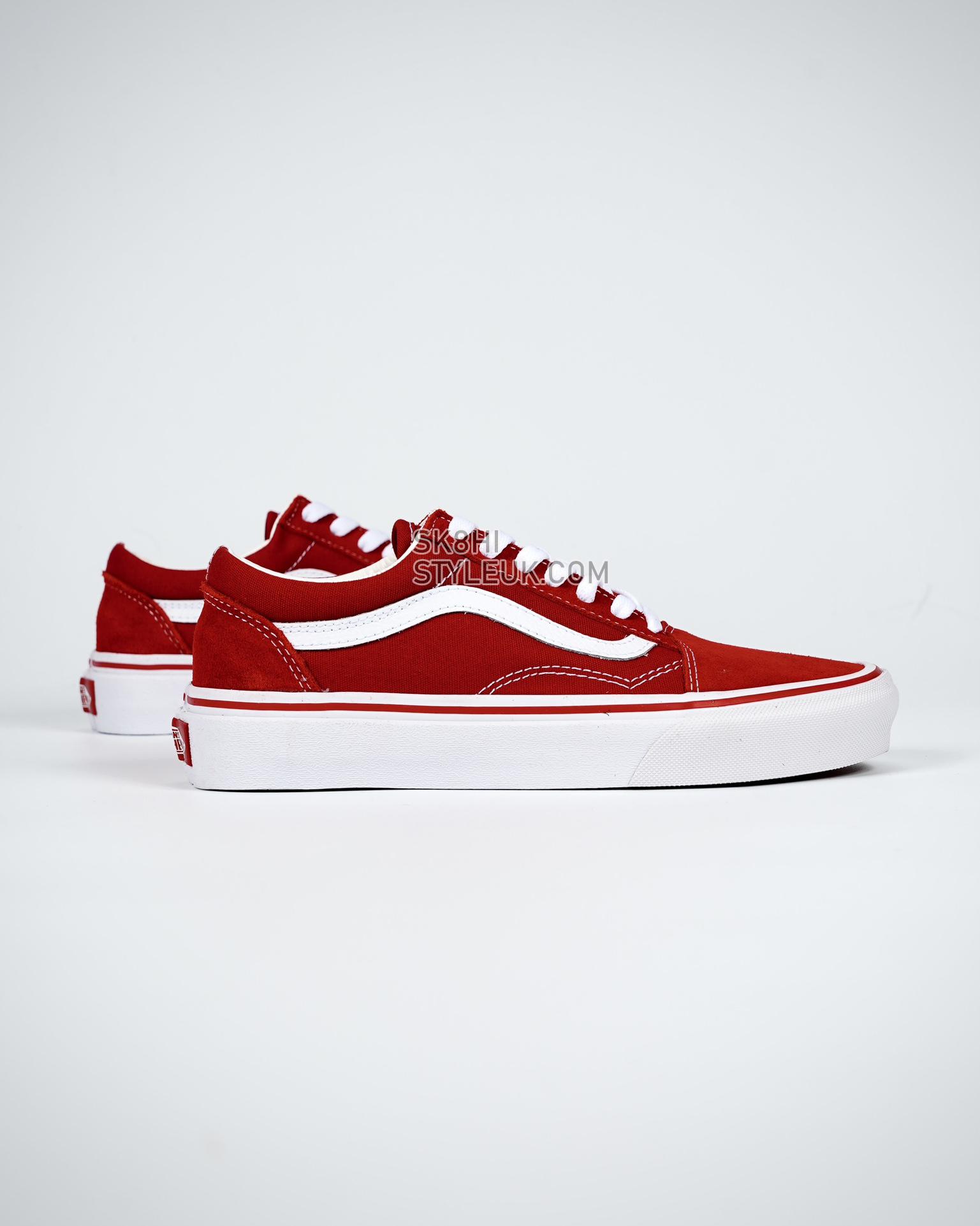 Vans Old Skool Mens Womens - Brick Red/True White VN000VOKDIC Shoes