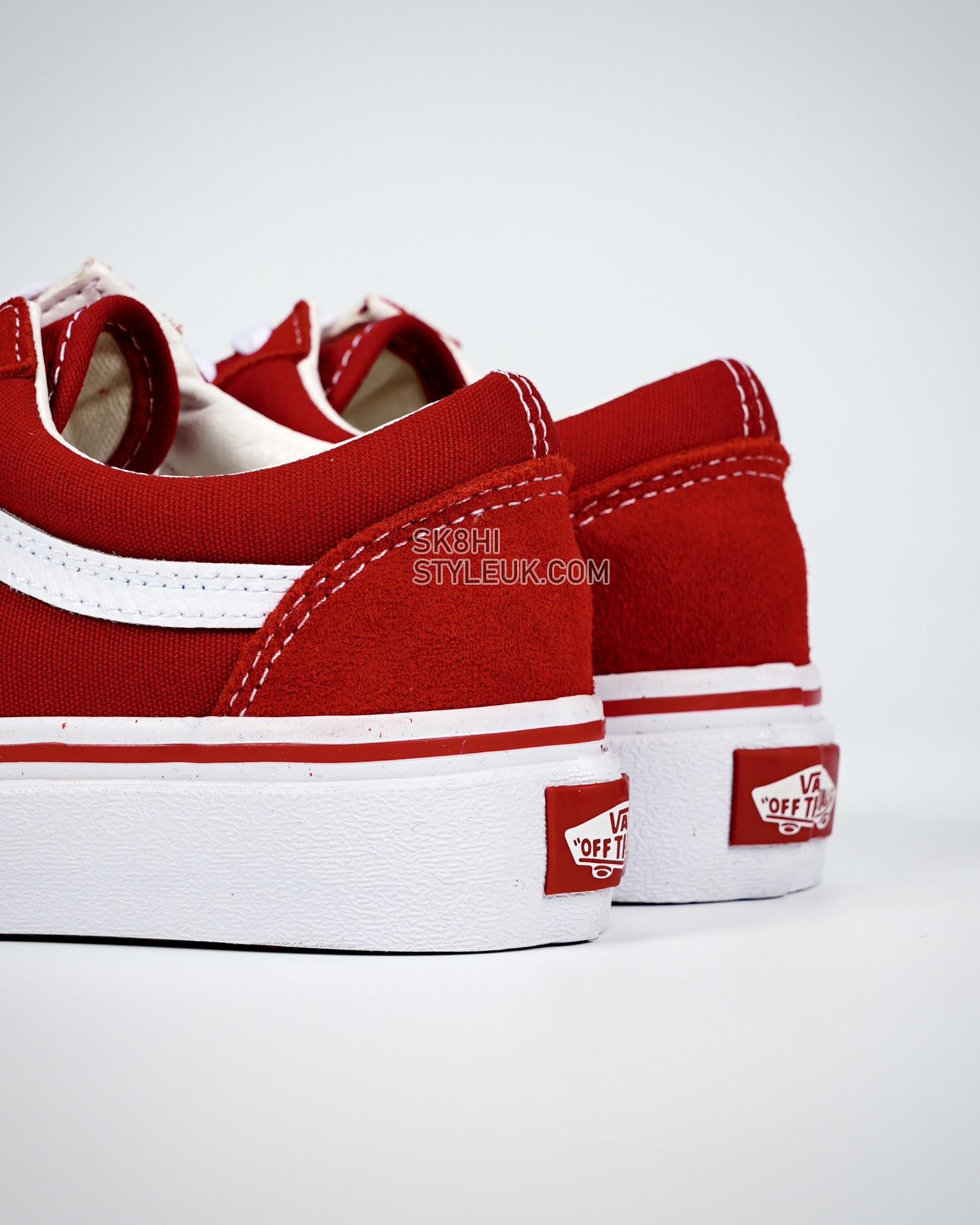 Vans Old Skool Mens Womens - Brick Red/True White VN000VOKDIC Shoes