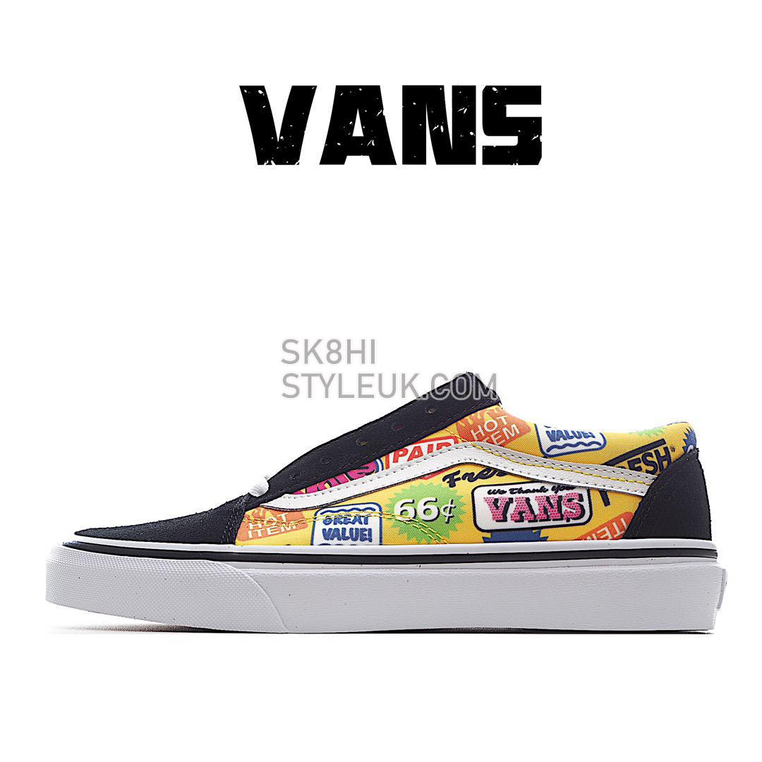 Vans Old Skool Colored Letters Mens Womens - Multi Color/Black VN0A3WKT4RR Shoes