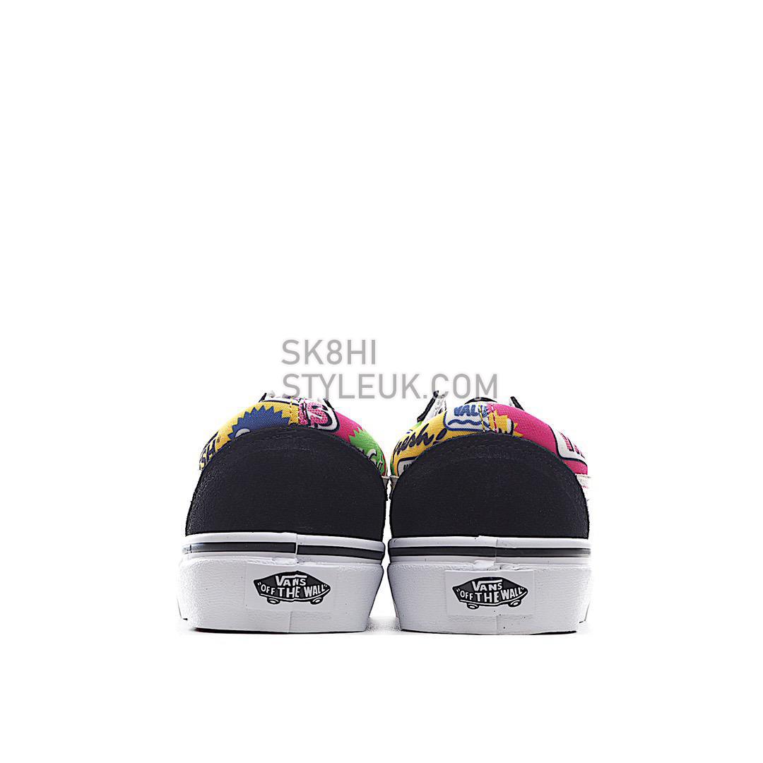 Vans Old Skool Colored Letters Mens Womens - Multi Color/Black VN0A3WKT4RR Shoes