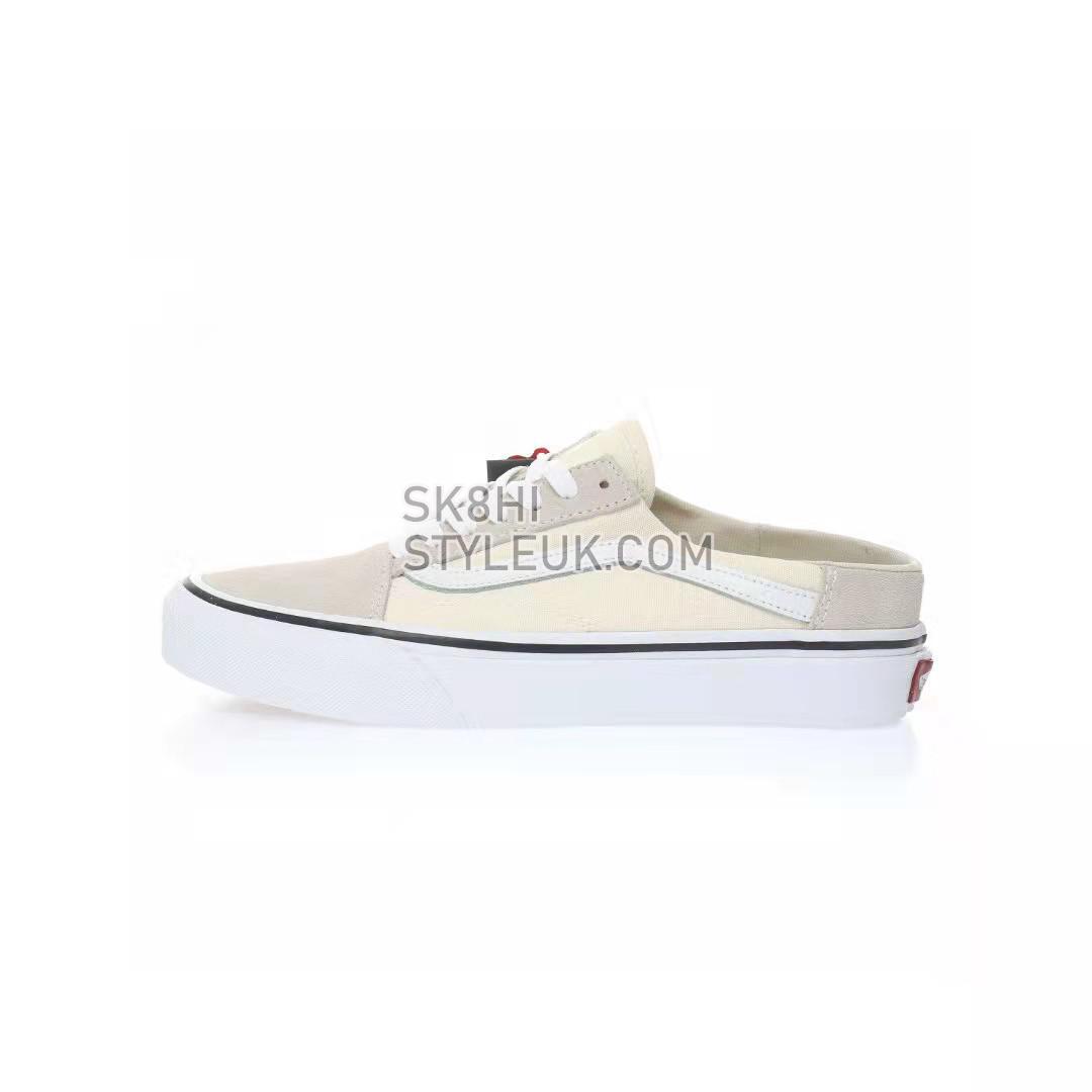 Vans Old Skool Mule Mens Womens - Classic White/True White VN0A3MUSFRL Shoes