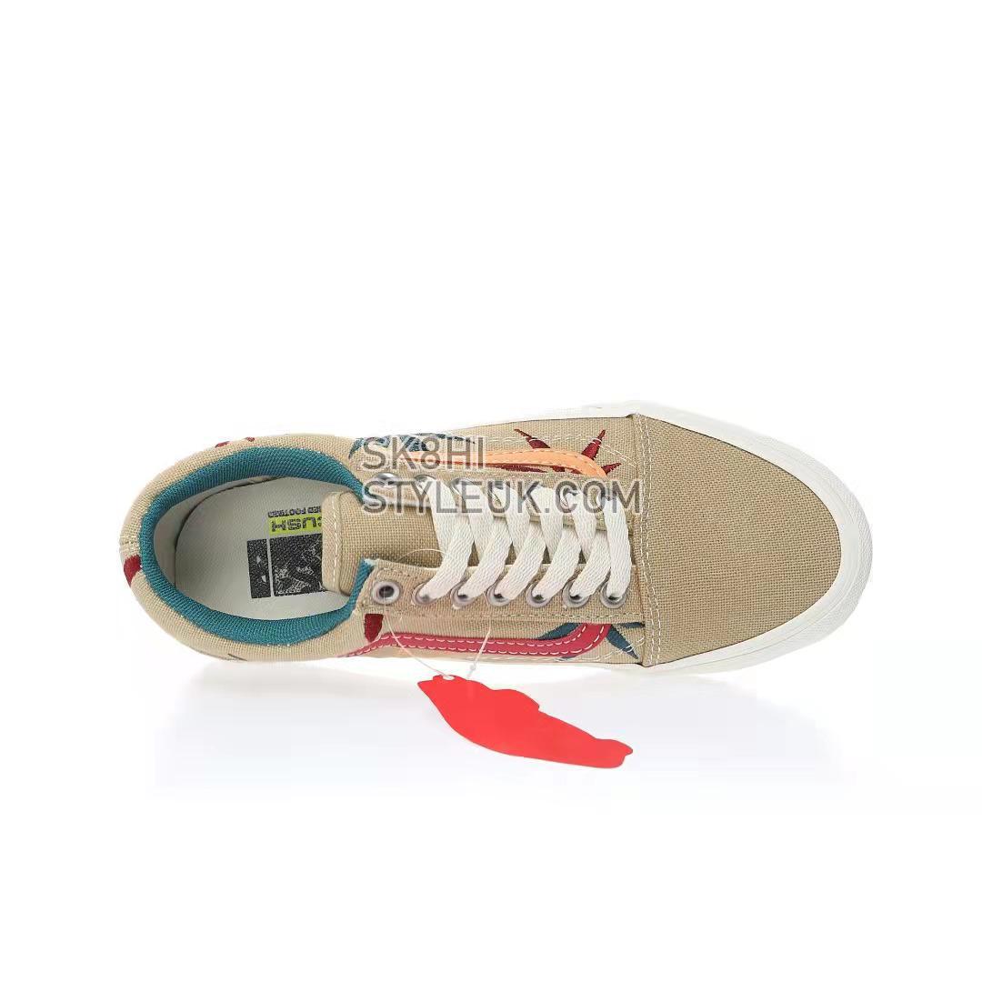 Vans Old Skool VR3 LX Positive Vibrations Mens Womens - Light Brown/Red/Blue VN0A5EDXAZB Shoes