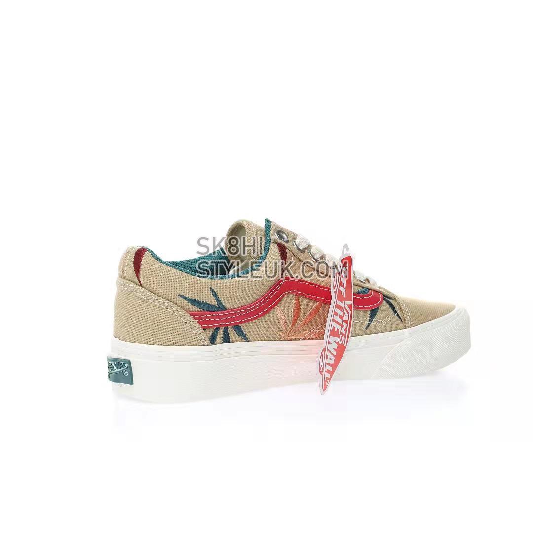 Vans Old Skool VR3 LX Positive Vibrations Mens Womens - Light Brown/Red/Blue VN0A5EDXAZB Shoes